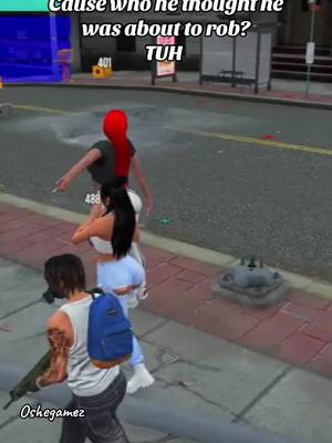 A post by @oshegamez on TikTok caption: Cause ya u gon have to pop me before i ever pur my hands up 😂😂 #fivemroleplay #fyp #fivem #gtav #girlgamer #girlswhogame #gta5clips #fivemrp #fivemserver 