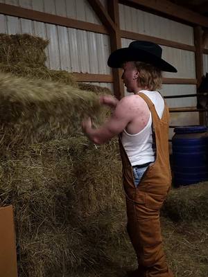 A post by @reallilmanj on TikTok caption: Needle In The Haystack 🤠 #lilmanj #fyp #country #haystack 