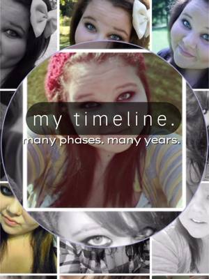 A post by @queensizebeautyxox on TikTok caption: Photo scroll of me over the years! Thought it was a cute concept ☺️ #myphototimeline #phototimelapse #photogallery #growingup #phasesoflife #emophase #2016 #2010 #2014 #2020 