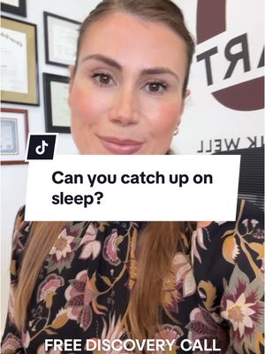 A post by @natural_heart_doctor on TikTok caption: Can you catch up on sleep?  #hearthealth #cardiology #hearthealthy #naturalhealing #naturalhealth #sleep #lackofsleep #insomnia 