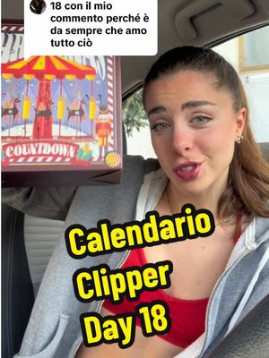 A post by @didifusco on TikTok caption: Replying to @Giuliana Giannini ⚠️attenzione: questo video contiene un elevato livello di problemi mentali 🫠 #calendarioavvento #clipperitalia #calendarioclipper @clipperitalia 