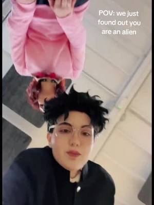 A post by @icedtsuki on TikTok caption: no banana for u  @Eruri Reign🧎‍♀️  #pov #cosplay #dandadan ##momoayase #okarun #dandadancosplay #okaruncosplay