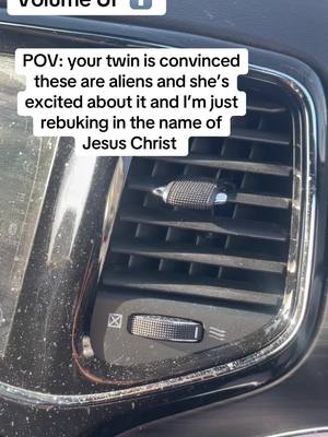 A post by @gabivictorr on TikTok caption: Is this happening to anyone else’s car??? It will stop and than start again and get louder and louder. Even when my car was shut off it did it. My car is up under the blood of Jesus Christ!! #twins #aliens #GOD #christiantiktok 