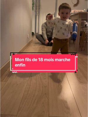 A post by @ophelieperuez on TikTok caption: Notre plus beau cadeau de Noël que  notre fils de 18 mois nous  a fait, le 16 décembre 2024 Yanis marche enfin   #marche #bebe18mois #monbebe #pourtoii 