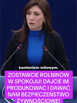 A post by @ewazajaczkowska.official on TikTok caption: UNIA EUROPEJSKA NISZCZY ROLNICTWO! #uniaeuropejska #bezpieczeństwo #mercosur #ewazajączkowskahernik #konfederacja #parlamenteuropejski #dlaciebie #viral_video #polska 