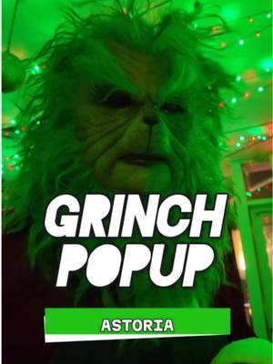 A post by @nycsneakylinks on TikTok caption: Pasta was 10/10 😅 #grinchmas #holidaypopup #christmasrestaurants #grinch #nyc #nycfood #nycdateideas 