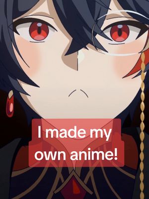 A post by @merrydawg on TikTok caption: It was always my dream to write for an anime, so I decided to take it into my own hands and get this short animation made with Chuckle Mouse Studio, who have worked on the pokemon anime in the past! This short takes place after my last lore video, where both the world of fiction and reality have combined, hence why fantasy creatures are appearing in the city, such as this orc! #anime #animation 