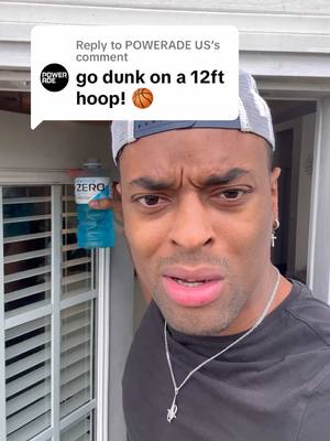 A post by @leethe4th on TikTok caption: Replying to @POWERADE US Dunking on a 12ft hoop! 👀🔥🏀 #basketball #fyp #bball 