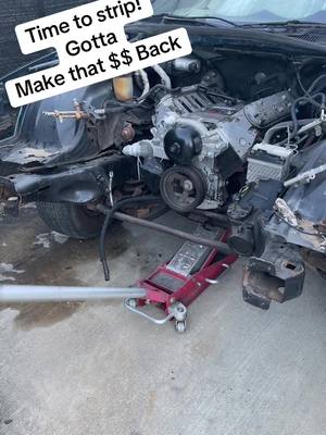 A post by @etchus on TikTok caption: Time to start stripping. The parts car that is. Here we go! #capriceclassic #impalass #impalassncaprices #etchus #dallas #partscar #projectcar #project 