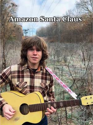 A post by @jessewelles on TikTok caption: Amazon Santa Claus is streaming everywhere #SiNgErSoNgWrIteR #OrIgInAL #CoUnTrY #folk #song #comedy #satire #christmas 