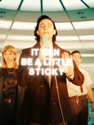 A post by @slvtaepp on TikTok caption: STICKYYYYY #lokiedit 