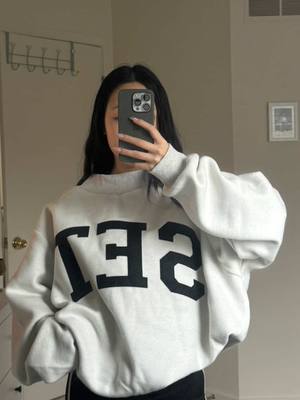 A post by @itskrisxlee on TikTok caption: At last, the sweater that broke the internet 🫶 @setactive @chelsea parke @Lindsey Carter  #setactivexparke #parkemockneck #collab 