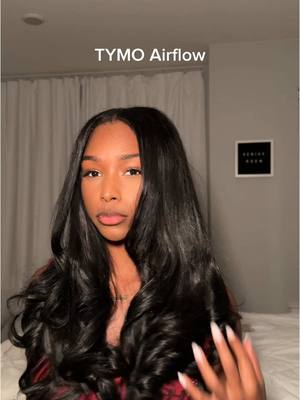 A post by @xen.rodriguez on TikTok caption: Can always count on curls to elevate the look ✨  #hairtutorial #hairtok #fyp #blackgirlhairstyles #flatironcurls #bouncycurls #hair @TYMO BEAUTY US 