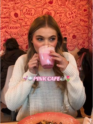 A post by @jolianhrzic on TikTok caption: Coco cafe sponsor me🤪🎀💕🩷🌸👛💖 #cococafe #stamfordct #hiddengem #connecticut #girls #galentinesday #newyork #pinkcafe #pink #instagrammable #photography #newengland #bucketlist #girlsday #datenight #dateidea #coffeetiktok 