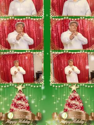 A post by @alfonsomartinez246 on TikTok caption: My gig for today providing a holiday Photo Booth for the Grove of Northbook living and rehab center ##feliznavidad##thegroveofnorthbrook##aboveandbeyondentertainmentllc