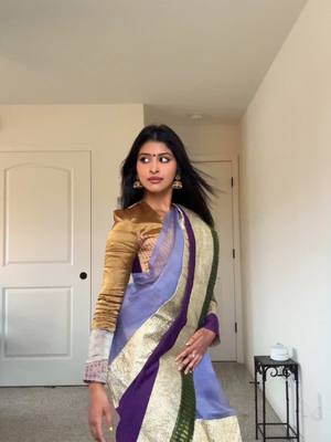 A post by @drisya.reghuram on TikTok caption: I’ve been listening to this song on repeat 😩💜 #tamil #southindian #desi #dancer 