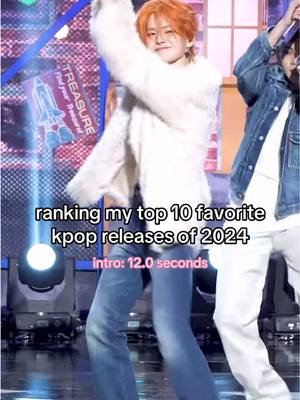 A post by @ra.spit.out.flame on TikTok caption: ranking my top 10 favorite k-pop releases of 2024! #kpop #fyp #zerobaseone #zb1 #ateez #straykids #nct127 #nct #pentagon #wooseok #treasure #onf #kpopfyp #2024 #ranking 