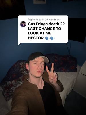 A post by @jackmjchalmers on TikTok caption: Replying to @Jack ⎕ last chance to look at me @Cole Anderson James 😝💥 #fyp #breakingbad #hector #gus #scene #walterwhite #jessepinkman #impressions #acting #uk #usa #british 