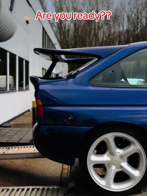 A post by @redlinecompetitions on TikTok caption: Are you ready for this? Launching this weekend. Make sure you keep an eye on the site Sunday evening! #ford #fordcosworth #retro #rave #cosworthpower #90s #90skids #fyp #foryou #videos #foryoupage❤️❤️ #performance 