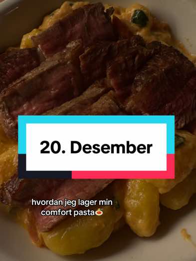 A post by @sofieferrarese on TikTok caption: lagre oppskriften og prøv den i romjulen❤️kjempeenkel, rask og supergod!❤️ #julekalender #foryou #sofieferrarese #desember #pasta 