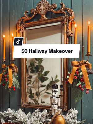 A post by @thecolorofourhome on TikTok caption: $0 hallway makeover? Yes please. Only 4 hours? Absolutely. #beforeandafterhome #hallwaymakeover #homeproject #affordablehomedecor 