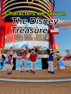 A post by @disneyd23 on TikTok caption: You never know who you'll see on the sea! 🚢 The Disney Treasure makes its maiden voyage on December 21. #DisneyCruiseLine #DisneyTreasure