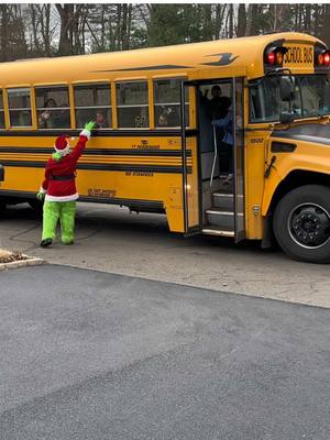 A post by @byefeliciam on TikTok caption: The yearly Grinch visit to the bus stop #thegrinch #grinchmas #grinchtiktok #grinchtok #grinchstolechristmas 