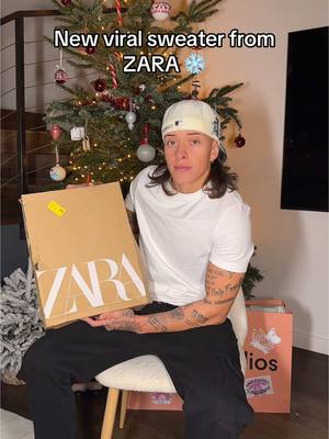 A post by @justpyramidofficiel on TikTok caption: Best sweater from zara ❄️ #justpyramidofficiel #fyp #zara 