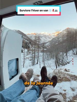 A post by @valeriebourdonnec on TikTok caption: Quelques tips pour survivre dans un van aménagé en hiver. La réalité des choses. ❄️ une partie 2 arrive!  #vanamenagé #vanaménagé #vanlifefrance #hiverenvan 