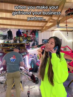 A post by @johnweule on TikTok caption: God bless shes savage #weuleweldingandfab #rzr #bossgirl