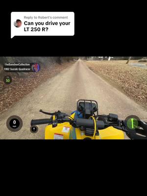 A post by @thebansheechannel on TikTok caption: Replying to @Robert 1992 Suzuki LT250R