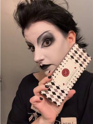 A post by @uncleundead on TikTok caption: Makeup stuff #makeup #tradgoth #tradgothmakeup #goth #gothmakeup #elfcosmetics #nyxcosmetics #sunsetmakeup #makeuptips 