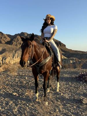 A post by @prodigiouspaola on TikTok caption: cowgirl era 🤠 | big bend stables #horsebackriding #bigbend #terlinguatx 