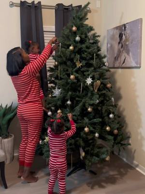 A post by @damayaadanae_ on TikTok caption: We had so much fun🤍  #explore #twin #explorepage #twinmom #twintoddlers #momlife #momblogger #twinsofinstagram #toddlersofinstagram #momcontent #christmas #christmastree #decorating #ornaments #tree #christmasparty 