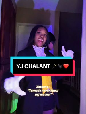 A post by @bblyari on TikTok caption: Look, im tryna be all nonchalant here… 🫢💛 #dc #dcuniverse #youngjustice #youngjusticecosplay #richardgrayson #robincosplay #robindc #zatannazatara #zatannacosplay #chalant #youngjusticeseason1 #cosplay #blackcosplayers #blackcosplayer #fypシ 