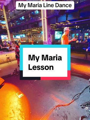 A post by @urbancowboylinedancing on TikTok caption: “My Maria” line dance lesson #nashville #linedance #linedancing #linedancelessons 