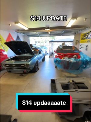 A post by @patina_motorsports on TikTok caption: Im not even close to being done but ive made more progress in the last month than was made in the last few years. #cartok #fyp #cars #nissan #240sx #silvia #sr20vet #camaro 