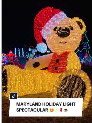 A post by @beautywithflavia on TikTok caption: This is your sign to go see Christmas lights with your besties!!🎄🎅🏻✨❤️  timonium, MD 📍 #christmaslights #christmastreefarm #christmaslightshow #christmaslightsdisplay #marylandholidaylights