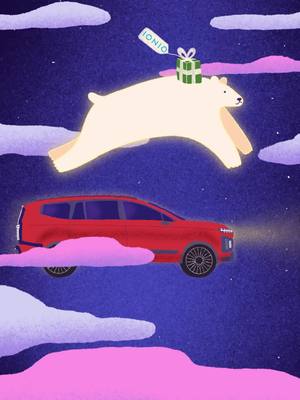 A post by @hyundaifrance on TikTok caption: Les plus beaux cadeaux sont les souvenirs que nous créons ensemble. Découvrez notre cadeau imaginé par @watykang et @gabrielgreenough, en collaboration avec @everyone_agency. #Hyundai #IONIQ9 #BuiltToBelong #joyeusesfetes