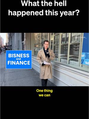 A post by @morningbrew on TikTok caption: 2024 in business news @Dan Toomey  #business #businessnews #news #stockmarket #finance #financenews #wallstreet 