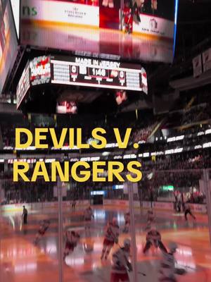 A post by @newjerseynews on TikTok caption: Who’s at Devils vs. Rangers right now other than @Olivia Dunne @New Jersey Devils 