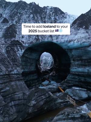 A post by @beautifuldestinations on TikTok caption: Pack your sense of adventure and your warmest layers because Iceland is calling! 🇮🇸✨ Here’s your guide to the spots that should top your 2025 bucket list: 🖤 Stokksnes: Black sand beaches and towering peaks straight out of a fantasy movie. 🌈 Skogafoss: A 200-foot waterfall where you might catch a rainbow on a sunny day. 🏞️ Múlagljúfur Canyon: Hidden trails and surreal cliffs make this spot a hiker’s dream. ✨ ❄️ Katla Ice Cave: Walk through shimmering blue ice inside a glacier. It’s like another planet! 🧊 Vatnajökull: Marvel at Europe’s largest glacier, with icy landscapes stretching for miles. 💦 Gullfoss: Stand in awe at the powerful double-tiered waterfall roaring through a canyon. If you could explore just one Icelandic gem in 2025, which would it be—canyons, waterfalls, or ice caves? 🇮🇸🗺️ 📽️ @onlythenico, @jaykyren @bluemtns_explore 📍Iceland #icelandtravel #bucketlistadventures #stokksnes #skogafoss #múlagljúfur #katlaicecave #vatnajokull #gullfoss #exploreiceland #icelandnature