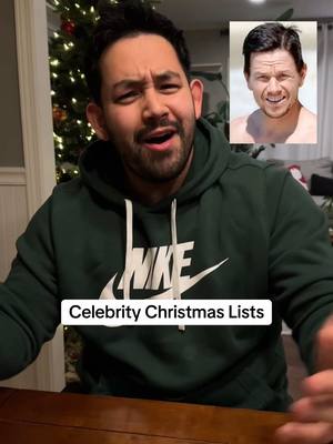 A post by @cameronlogsdon on TikTok caption: what more could they possibly want #christmas #celebrity #impressions #celebrityimpressions #celebs #markwahlberg #willsmith #ryanreynolds #owenwilson #therock #dwaynejohnson #funny #parody #holidays #fyp 