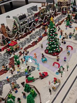 A post by @bricksiej on TikTok caption: My 2024 LEGO Winter Village! Have a Merry Christmas everyone!