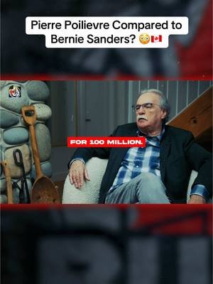 A post by @buzz.shock on TikTok caption: Pierre Poilievre Compared to Bernie Sanders? #PierrePoilievre #JustinTrudeau #Canada 