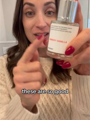 A post by @kristin.jt on TikTok caption: I put @Dossier Perfume to the test and have been receiving nonstop compliments since! My current go to scent is Ambery Vanilla. It’s so good someone stopped me in line checking out at the supermarket. Grab yours now while the Holiday Sale is still live for up to 50% off! Linked in my bio #dossier #dossierperfumes