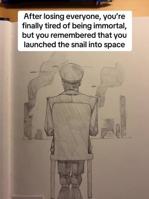 A post by @kyruolic on TikTok caption: The snail will not go away #memes #immortalsnail #immortal #christmas #pencilart #storytelling #sketchbook #manga 