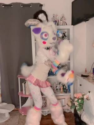 A post by @cupcakedalmation on TikTok caption: stupid silly idiot :)  #furry #furries #furyoupage #cupcakedalmatian #furyou #furrycommunity #fursuit #fursuitersoftiktok #furrytiktok #furrytiktoker #clownfursuit #furriesoftiktok #furrys #furrie #furrysuit #furryfandom #fullsuit #fullsuitfurry #dogfursona #dogfursuit #furryfursona #fursona 