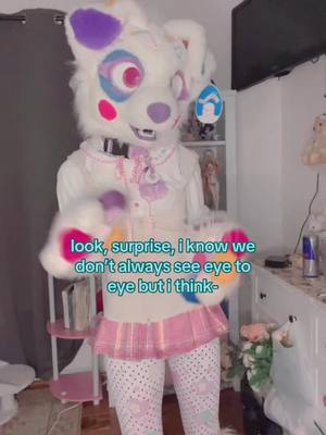 A post by @cupcakedalmation on TikTok caption: the girls are fighting 😳 #demogorgon  #furry #furries #furyoupage #cupcakedalmatian #furyou #furrycommunity #fursuit #fursuitersoftiktok #furrytiktok #furrytiktoker #clownfursuit #furriesoftiktok #furrys #furrie #furrysuit #furryfandom #fullsuit #fullsuitfurry #dogfursona #dogfursuit #furryfursona #fursona 