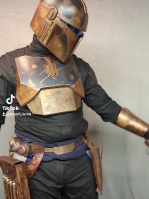 A post by @torvah_wren on TikTok caption: Merry Christmas, you filthy animals #mandaloriancosplay #mandalorian #starwarscosplay #starwars #merrychristmas 